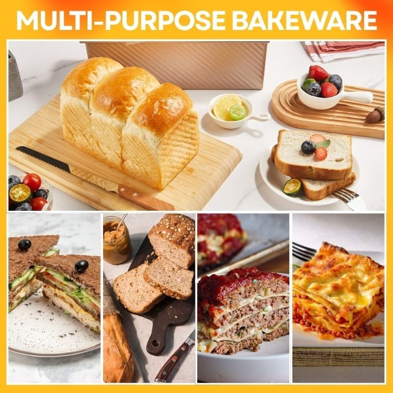 💥BEST SELLER💥! Pullman Loaf Pan - The only baking pan you need !🍴