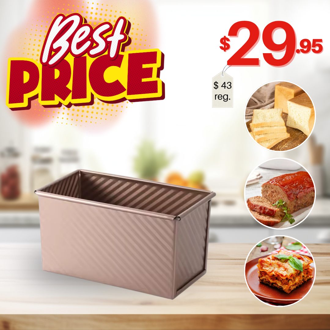 💥BEST SELLER💥! Pullman Loaf Pan - The only baking pan you need !🍴