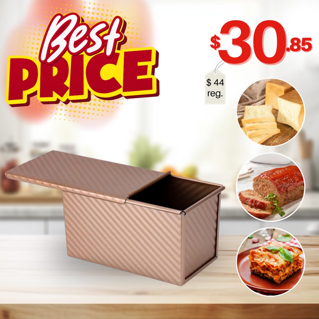 💥BEST SELLER💥! Pullman Loaf Pan - The only baking pan you need !🍴