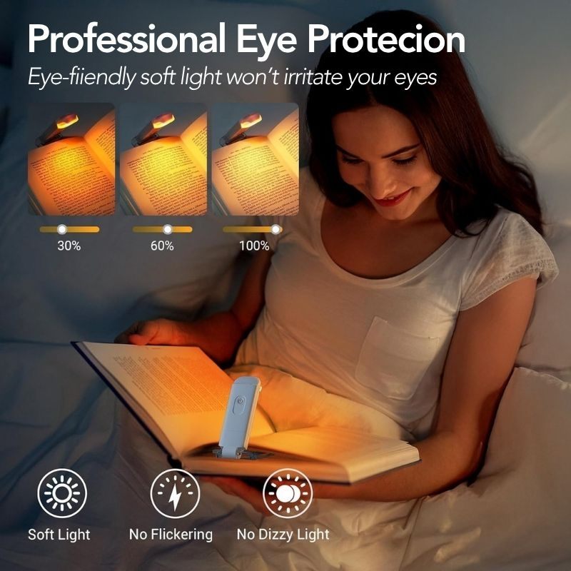 ⚡FLASH SALE !⚡USB Rechargeable LED Book Light – Read Anywhere, Anytime