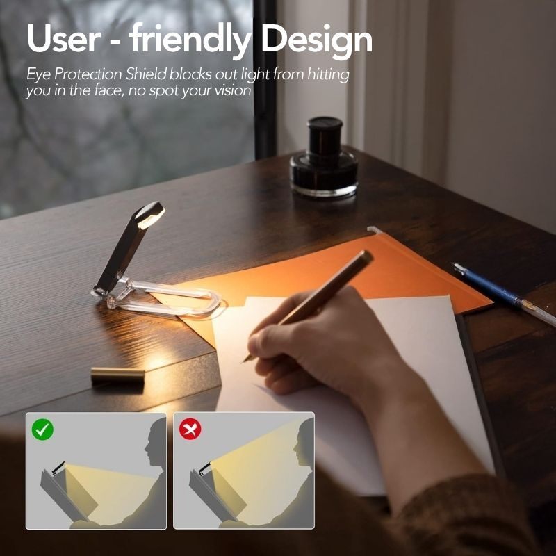 ⚡FLASH SALE !⚡USB Rechargeable LED Book Light – Read Anywhere, Anytime