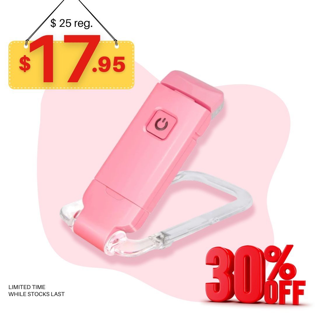 ⚡FLASH SALE !⚡USB Rechargeable LED Book Light – Read Anywhere, Anytime