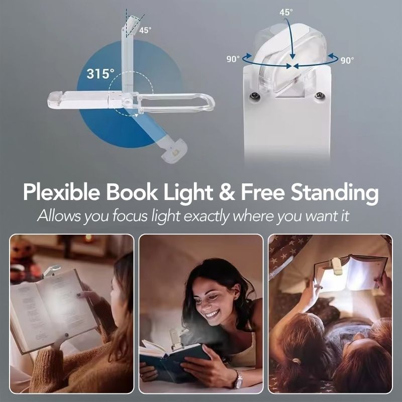 ⚡FLASH SALE !⚡USB Rechargeable LED Book Light – Read Anywhere, Anytime