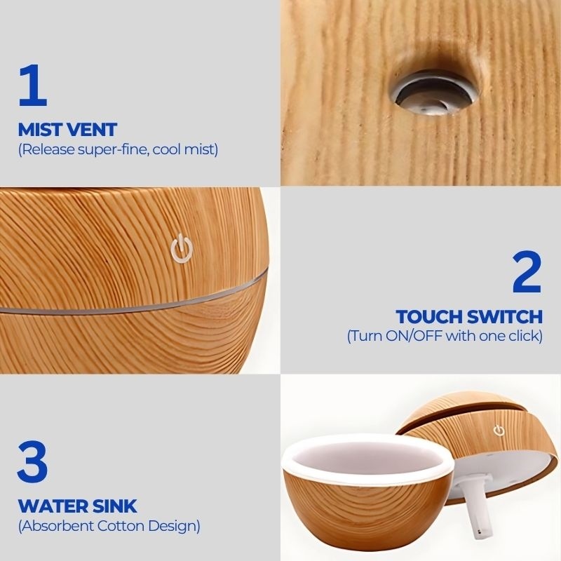 SALE UPTO 50%! USB Mini Humidifier for Soothing Relief Day and Night