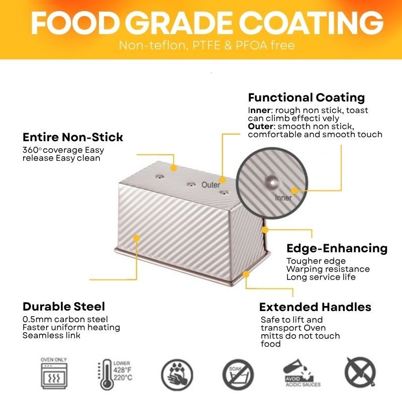 💥BEST SELLER💥! Pullman Loaf Pan - The only baking pan you need !🍴