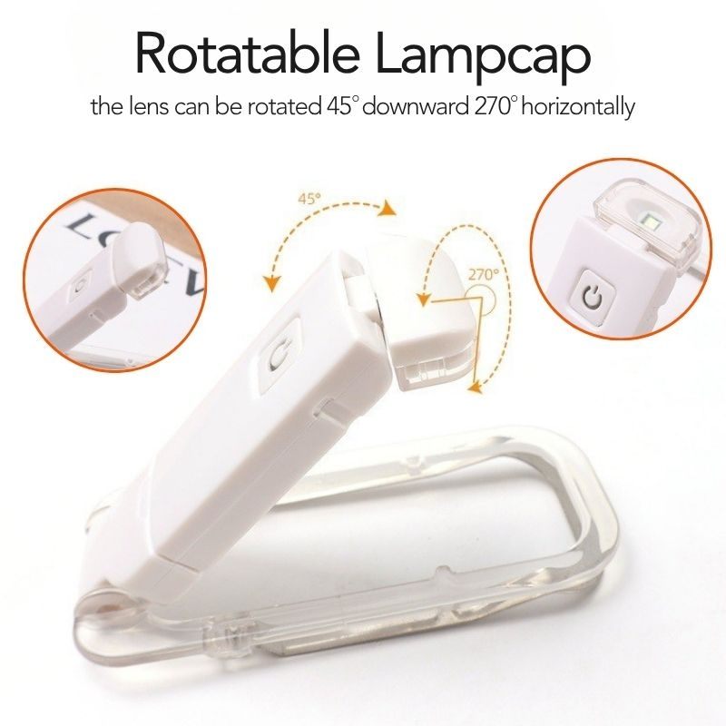 ⚡FLASH SALE !⚡USB Rechargeable LED Book Light – Read Anywhere, Anytime