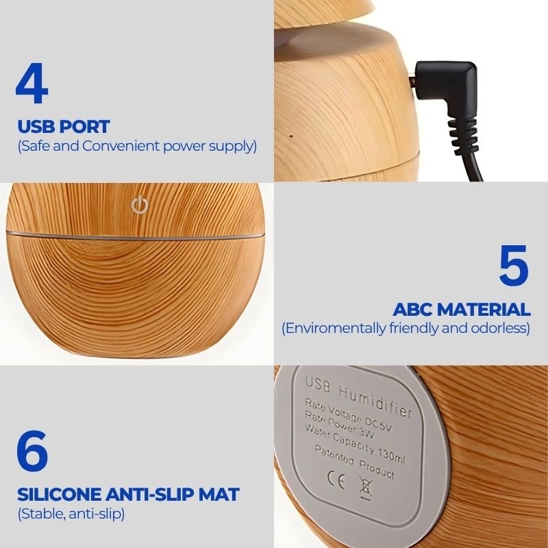 SALE UPTO 50%! USB Mini Humidifier for Soothing Relief Day and Night