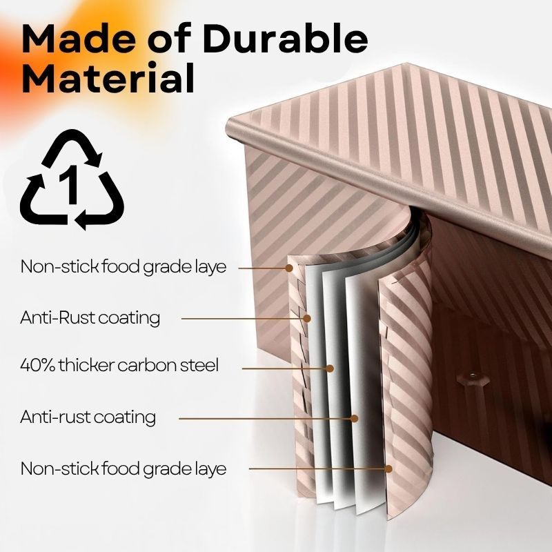 💥BEST SELLER💥! Pullman Loaf Pan - The only baking pan you need !🍴