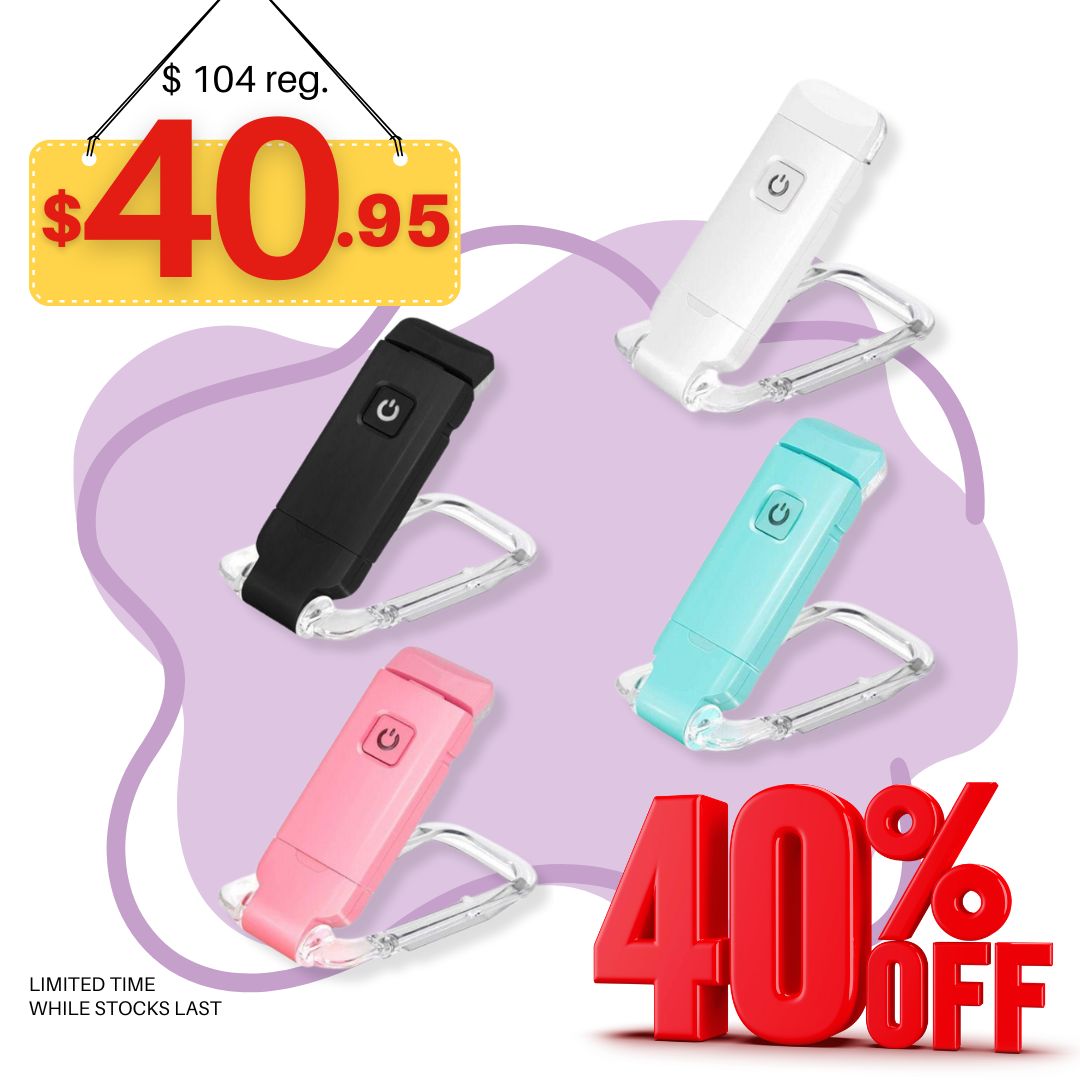 ⚡FLASH SALE !⚡USB Rechargeable LED Book Light – Read Anywhere, Anytime