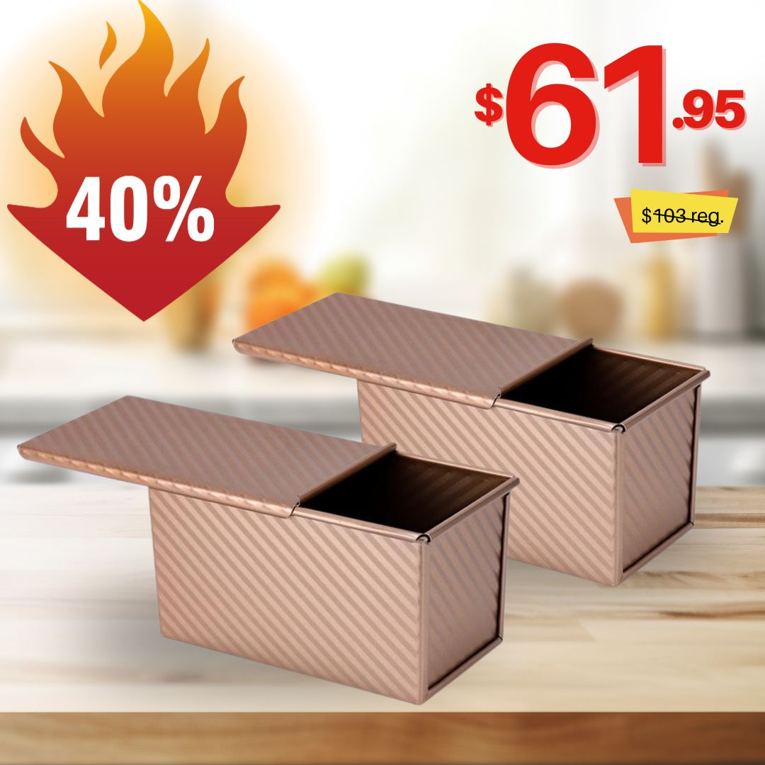 💥BEST SELLER💥! Pullman Loaf Pan - The only baking pan you need !🍴